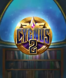 Изображение игрового автомата Cygnus 2 от ELK Studios, показывающее космическую галактику с звездами в фоне и древние иероглифы на барабанах. В центре кадра расположен логотип игры Cygnus 2, окруженный ярко светящимися звездами, что создает завораживающую атмосферу звездного путешествия. Визуальные элементы совмещены для подчеркивания тему игры, основанной на исследовании тайн вселенной через призму древних цивилизаций, с акцентом на величественность и красоту космического пространства.